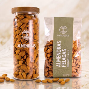 COMBO PREMIUM REFILL - Frasco grande ALMENDRAS + Bolsa de 500gr. (para rellenar)