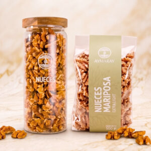 COMBO PREMIUM REFILL - Frasco Nueces Mariposa + Bolsa de 500gr. (para rellenar)